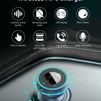 Baseus CCLH-01 Car Charger with USB/BT/SD/FM